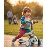 Αναδιπλούμενο Παιδικό Πατίνι Panda Με Μουσική & RGB Φωτισμό - Image 2