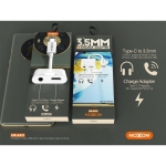 Αντάπτορας Type-C Σε 3.5mm Audio Και Type-C Φόρτισης 3A Moxom MX-AX19 - Image 3