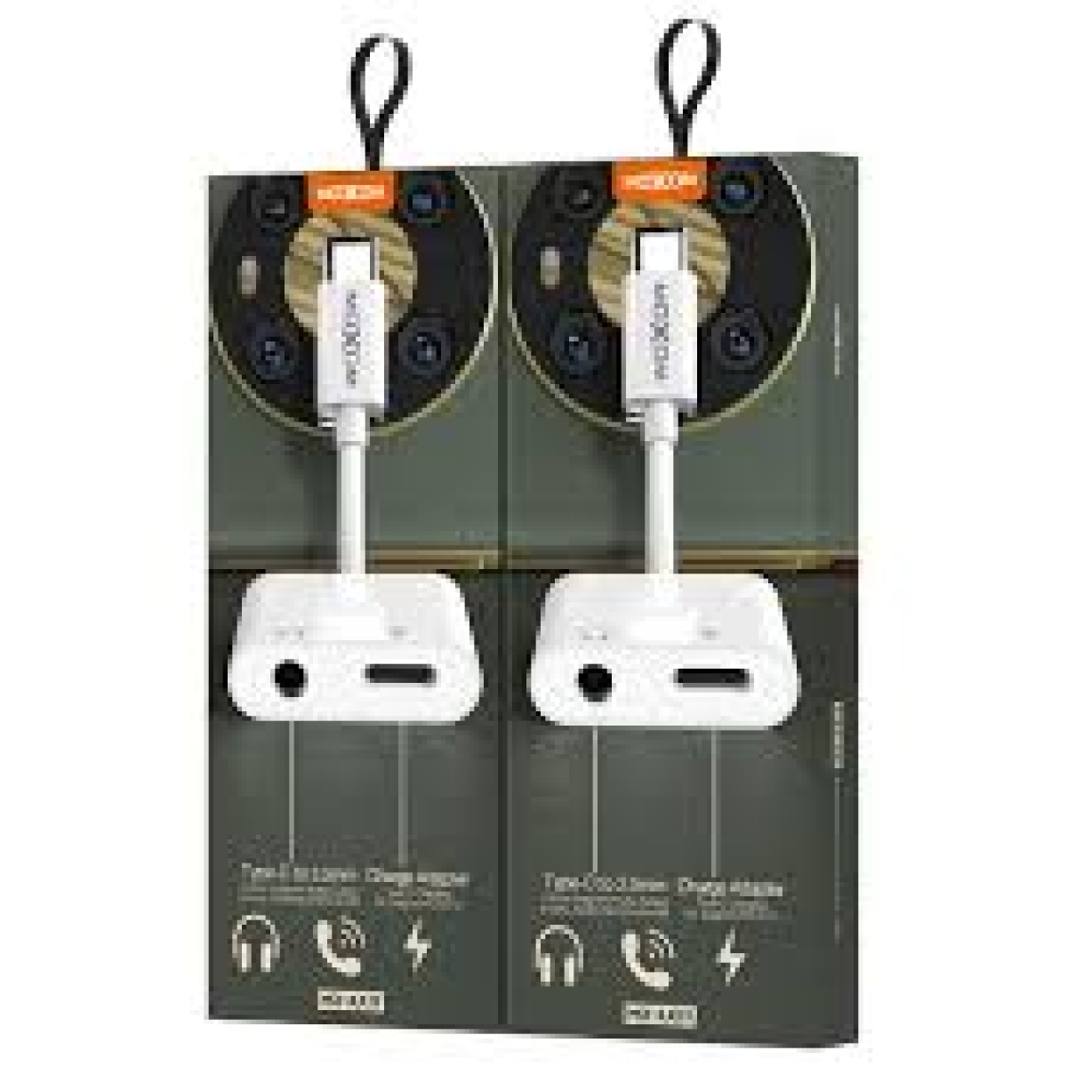 Αντάπτορας Type-C Σε 3.5mm Audio Και Type-C Φόρτισης 3A Moxom MX-AX19 - Image 4