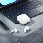 Ασύρματα ακουστικά Hoco EW64 TWS Bluetooth 5.3 με θήκη 300mAh, έως 4 ώρες ομιλίας και λειτουργία εναλλαγής Master/Slave – Λευκά