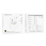 Ασύρματα ακουστικά Hoco EW64 TWS Bluetooth 5.3 με θήκη 300mAh, έως 4 ώρες ομιλίας και λειτουργία εναλλαγής Master/Slave – Λευκά