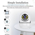 Ασύρματη IP Κάμερα Ασφαλείας WiFi 1080p Με Νυχτερινή Όραση Και Περιστροφή Jortan JT-8172WS - Image 5