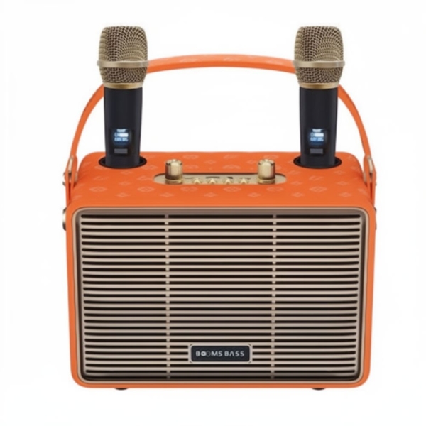 Ασύρματο ηχείο karaoke Bluetooth με 2 μικρόφωνα M4202+