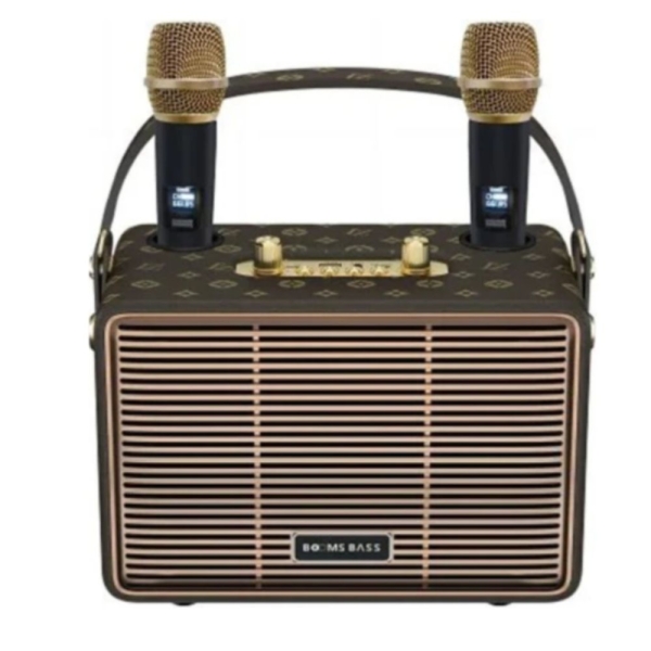 Ασύρματο ηχείο karaoke Bluetooth με 2 μικρόφωνα M4202+