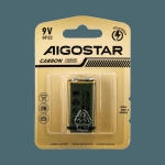 Μπαταρία Άνθρακα Ψευδαργύρου 9V 6F22 250mAh Aigostar - Image 4