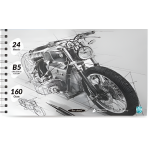 Μπλοκ Ζωγραφικής Σπιράλ B5 160g 24 Φύλλων AL9730