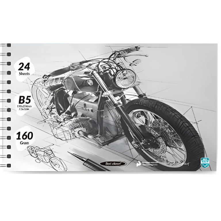 Μπλοκ Ζωγραφικής Σπιράλ B5 160g 24 Φύλλων AL9730