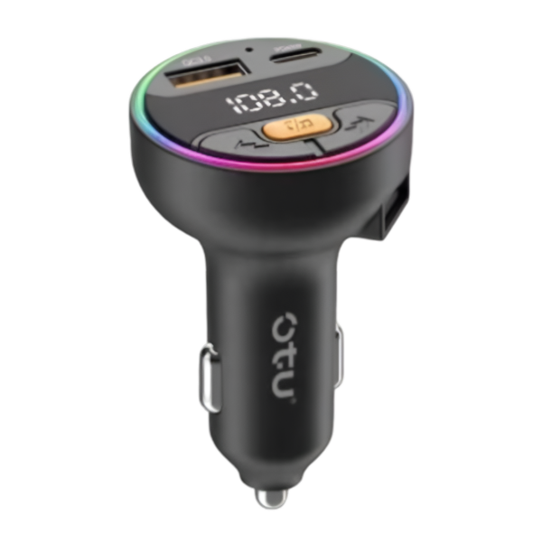 Bluetooth FM Transmitter Αυτοκινήτου Με Φορτιστή 45W Και USB Θύρες Otu CM05