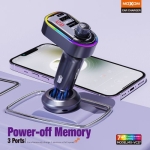 Bluetooth FM Transmitter Αυτοκινήτου Με LCD Οθόνη Και USB Φόρτιση 3.4A Moxom MX-VC27 - Image 4