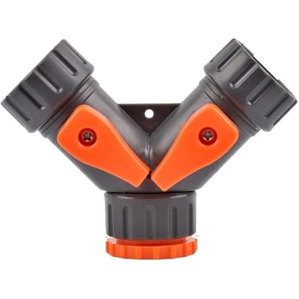 Διανομέας Ποτίσματος 2 Εξόδων Με Διακόπτη 1/2" Πλαστικός