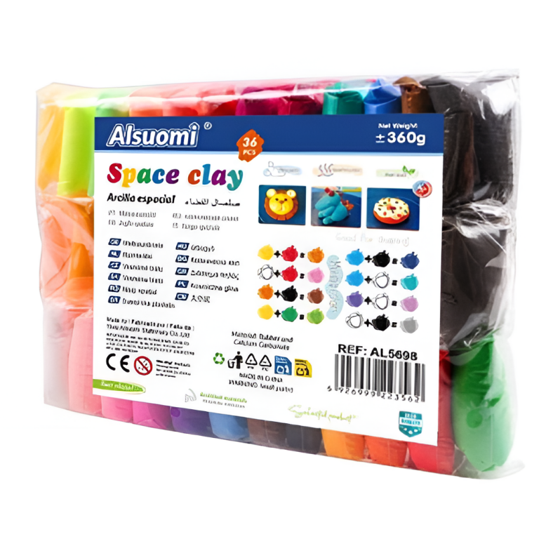 Ελαφρύς Πηλός 36 Χρωμάτων 360g Air Dry Clay Alsuomi AL5698
