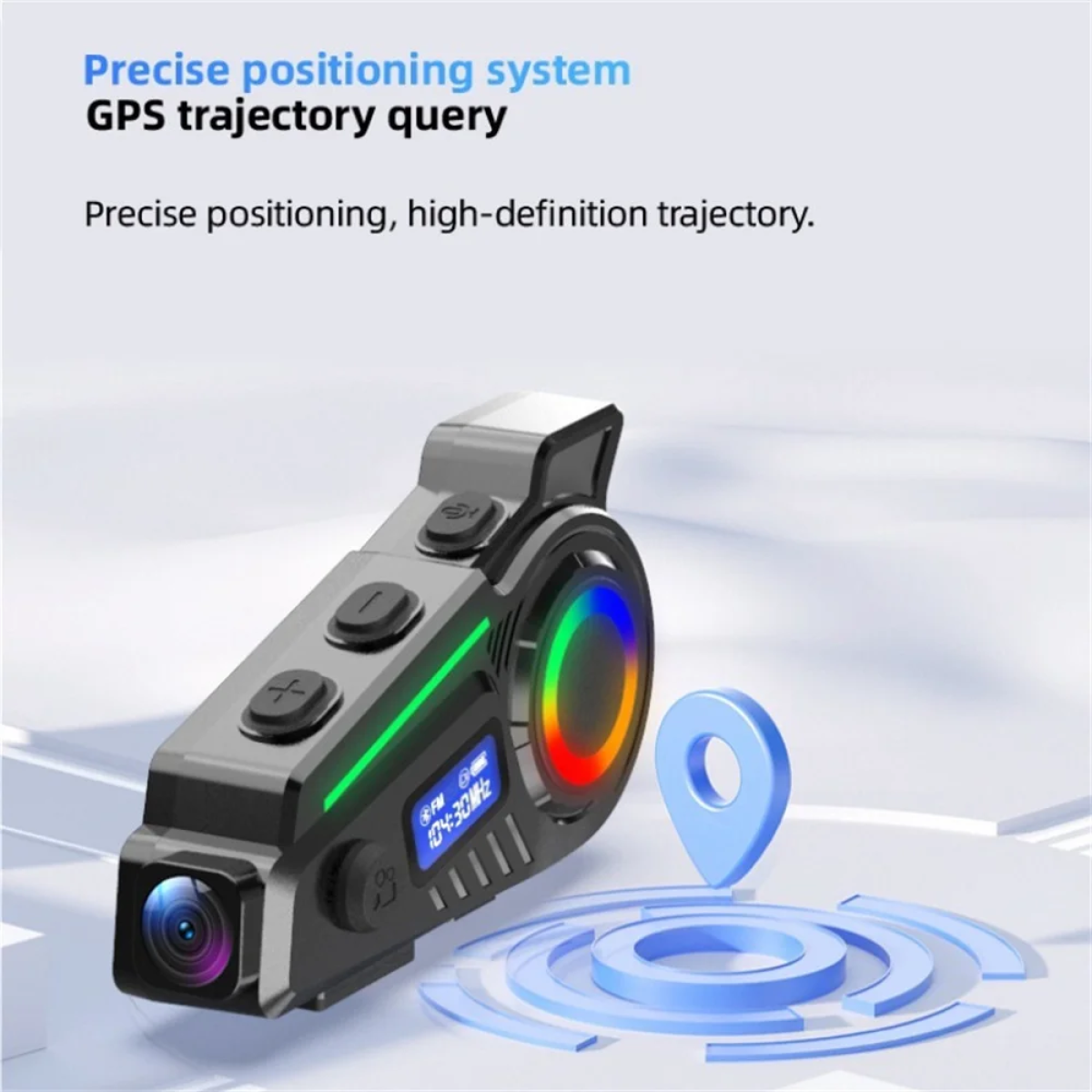 Ενδοεπικοινωνία Κράνους Bluetooth Με Κάμερα DVR Και GPS - K19 Helmet System - Image 7