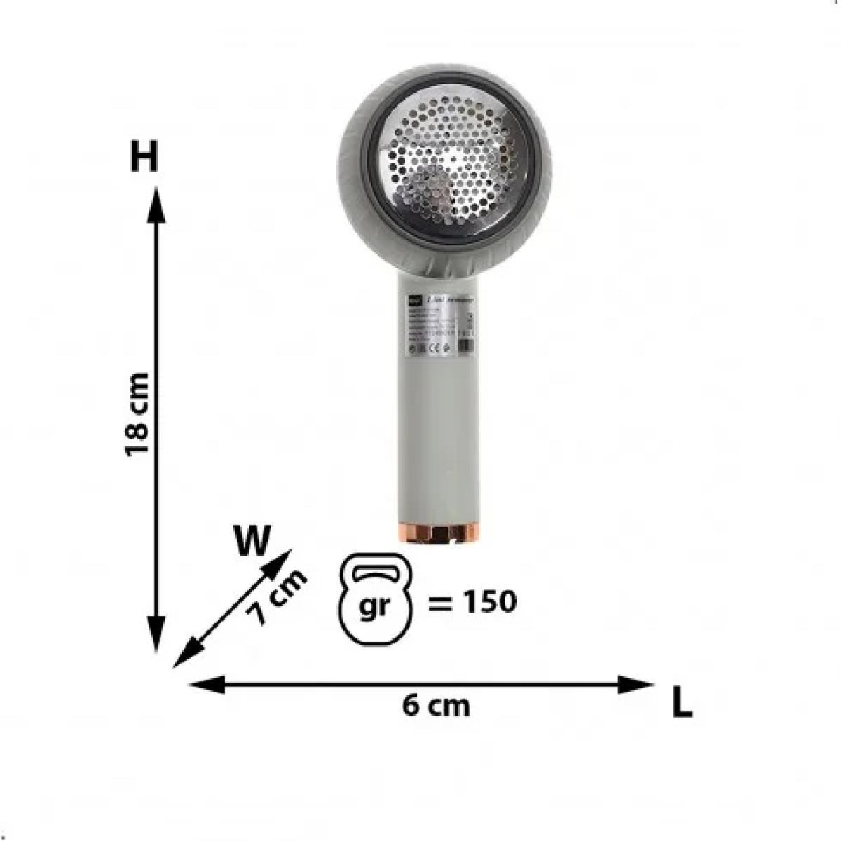 Επαναφορτιζόμενος Αποχνουδωτής Ρούχων USB RAF R.4102W - Image 5