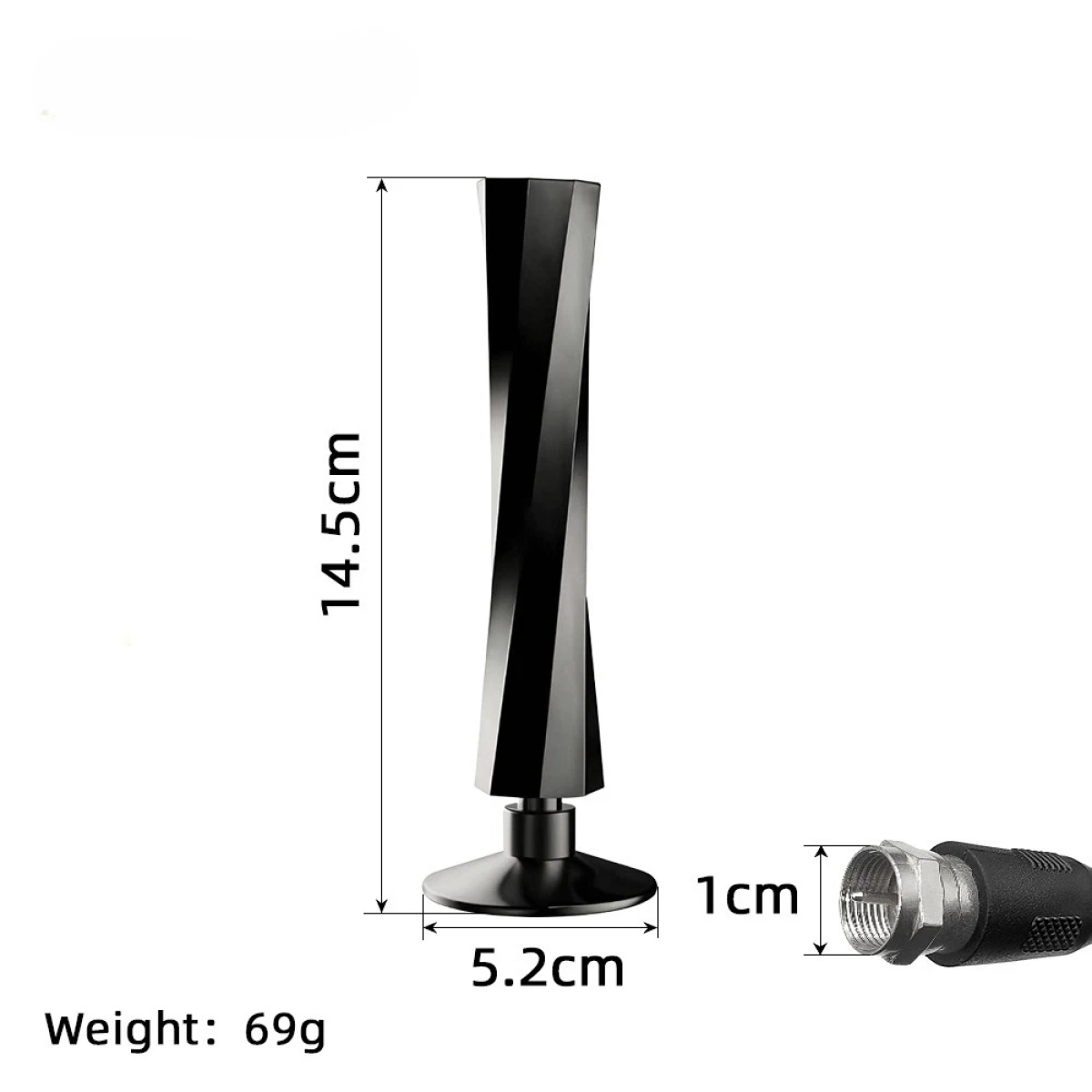 Εσωτερική Κεραία Τηλεόρασης Ψηφιακή Με Ενισχυτή Σήματος 4K/1080P AH-004 - Image 4