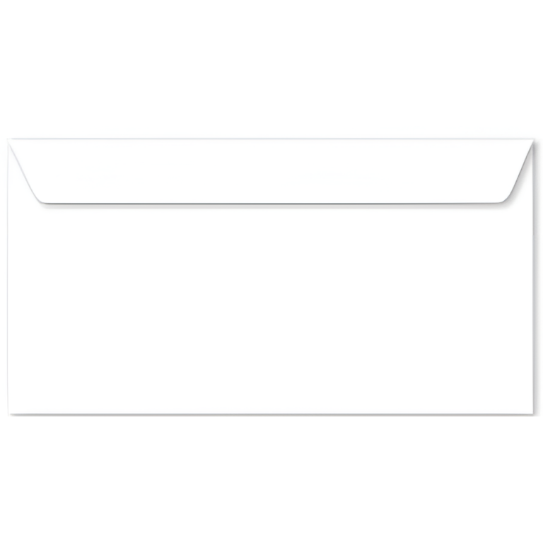 Φάκελοι Λευκοί 110x220mm 80gsm Με Κόλλα 20τμχ Motarro MU208-4