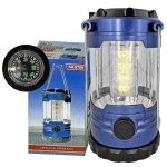 Φανάρι Camping LED Με Πυξίδα Και Dimmer 12 LED 14.5x8cm SummerTiempo 621886