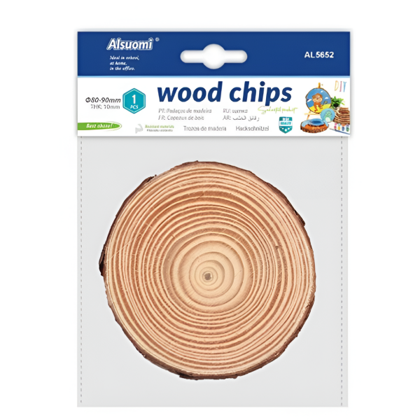 Φέτα Ξύλου για Χειροτεχνίες Wood Chips 8-9cm Alsuomi AL5652