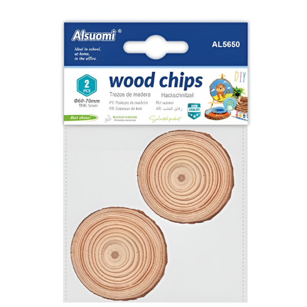 Φέτες Ξύλου για Χειροτεχνίες Wood Chips Σετ 2 Τεμαχίων Alsuomi AL5650
