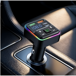 FM Transmitter Αυτοκινήτου MP3 Με RGB Φωτισμό Και 2x USB & 2x Type-C - 28736