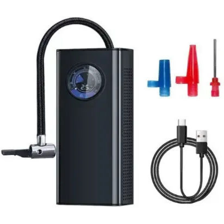 Φορητός Αεροσυμπιεστής Αυτοκινήτου 150 PSI Επαναφορτιζόμενος 3000mAh Με Μανόμετρο