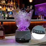 Φωτιζόμενη Σαμπανιέρα/Κουβάς Πάγου 1.5L Με Bluetooth Ηχείο & Μικρόφωνο Karaoke Andowl Q-IB220 - Image 2