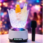 Φωτιζόμενη Σαμπανιέρα/Κουβάς Πάγου 1.5L Με Bluetooth Ηχείο & Μικρόφωνο Karaoke Andowl Q-IB220 - Image 3