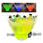 Φωτιζόμενη Σαμπανιέρα/Κουβάς Πάγου 7L Με Bluetooth Ηχείο Και RGB LED Αndowl Q-IB210