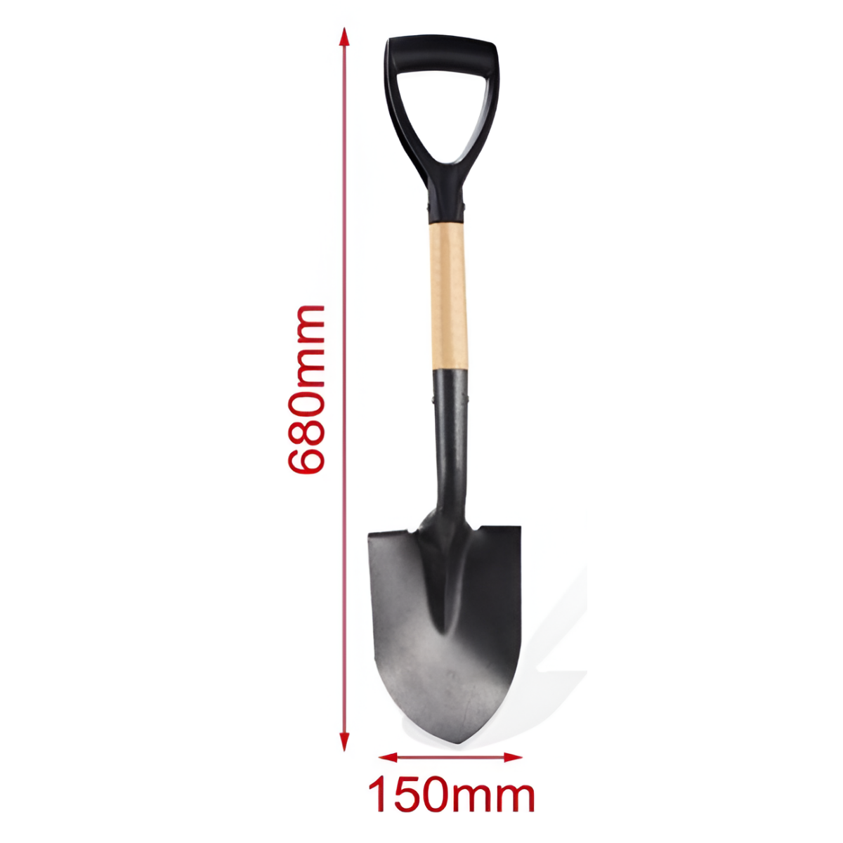 Φτυάρι Κήπου Με Ξύλινη Λαβή 68cm 501809