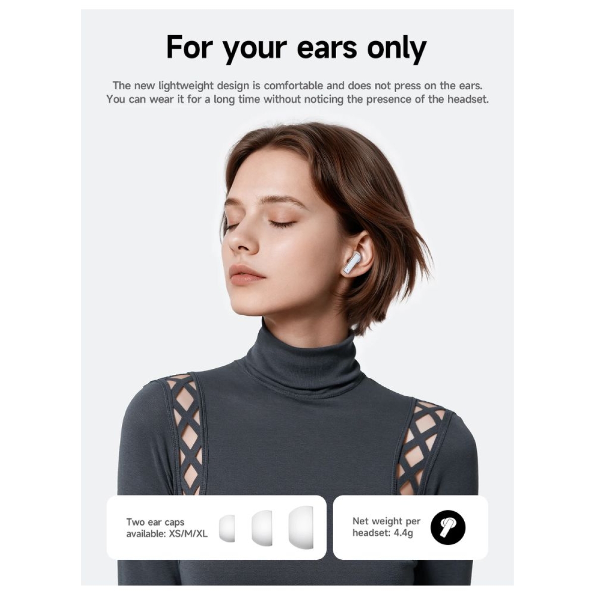 Hoco EQ35 In-ear Bluetooth Handsfree Ακουστικά με Θήκη Φόρτισης
