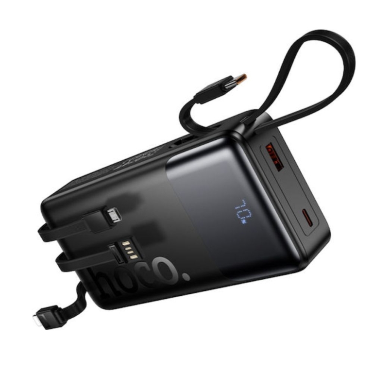 Hoco J156A Power Bank 20000mAh με Θύρα USB-A και Θύρα USB-C Power Delivery Μαύρο