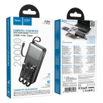 Hoco J156A Power Bank 20000mAh με Θύρα USB-A και Θύρα USB-C Power Delivery Μαύρο