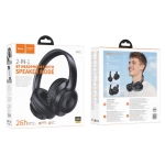 Hoco W71 - Ασύρματα Over-Ear Ακουστικά Bluetooth σε Μαύρο Χρώμα