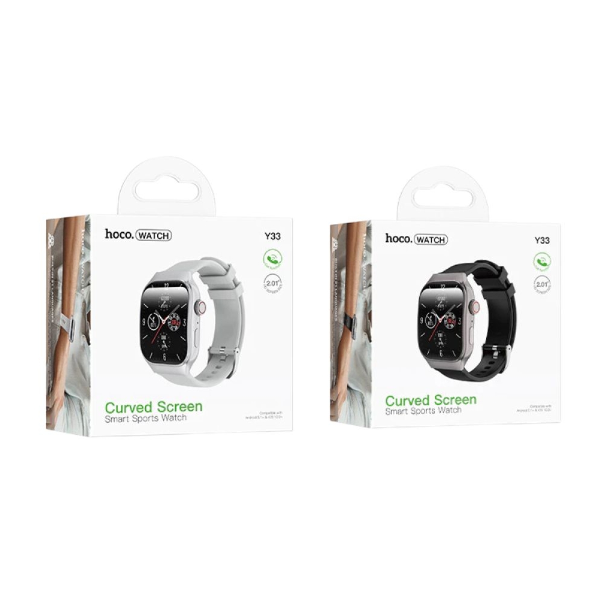 HOCO Y33 Smartwatch με Παλμογράφο, Bluetooth & Αθλητικές Λειτουργίες