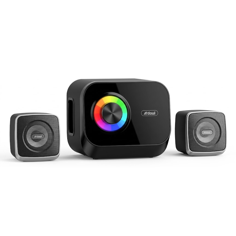 Ηχεία Υπολογιστή RGB Stereo 2.1 Με Φωτισμό Andowl Q-YX36