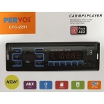 Ηχοσύστημα Αυτοκινήτου 1DIN (Bluetooth/USB/AUX) με Τηλεχειριστήριο Pervoi CTC-2201 - Image 2