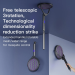 Ηλεκτρική Ρακέτα Κουνουπιών 4 Σε 1 Με Τηλεσκοπική Λαβή WP-08 - Image 6