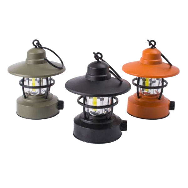 Ηλιακό Φορητό Φωτιστικό Camping LED 5W Επαναφορτιζόμενο Με Γάντζο 14cm Kmt Style 2904300