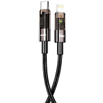 Καλώδιο Φόρτισης Type-C Σε Lightning 36W PD Με LED Και Auto Power-Off 1.8m Moxom LX-CB845