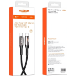 Καλώδιο Φόρτισης Type-C Σε Type-C 100W PD Με LED Και Auto Power-Off 1.8m Moxom LX-CB855