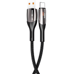 Καλώδιο Φόρτισης USB Σε Type-C 100W Με LED Και Auto Power-Off 1.8m Moxom LX-CB851