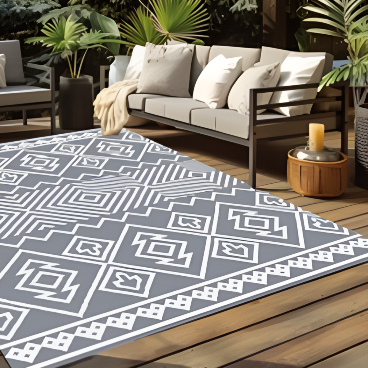 Καλοκαιρινό Χαλί Εξωτερικού Χώρου 180x120cm Kmt Style 296612 - Image 2