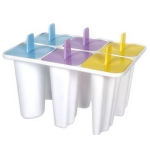 Καλούπι Παγωτού 6 Θέσεων Με Λαβές Πολύχρωμο 2903773