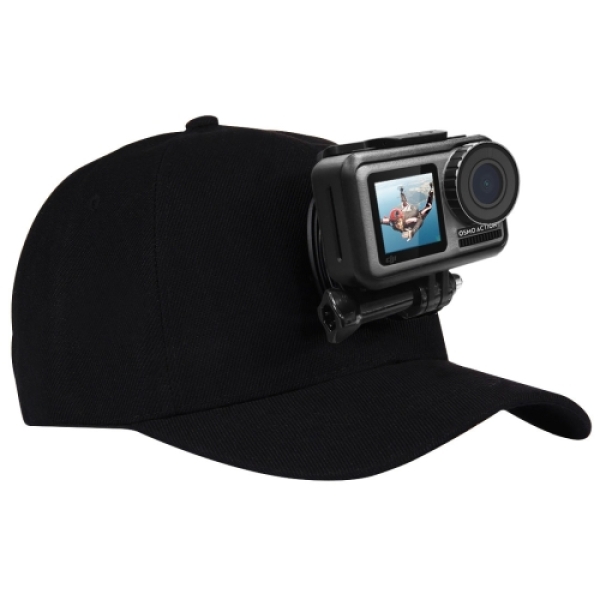 Καπέλο Baseball Με Βάση Στήριξης Action Camera Και J-Hook Για GoPro DJI Puluz PU195