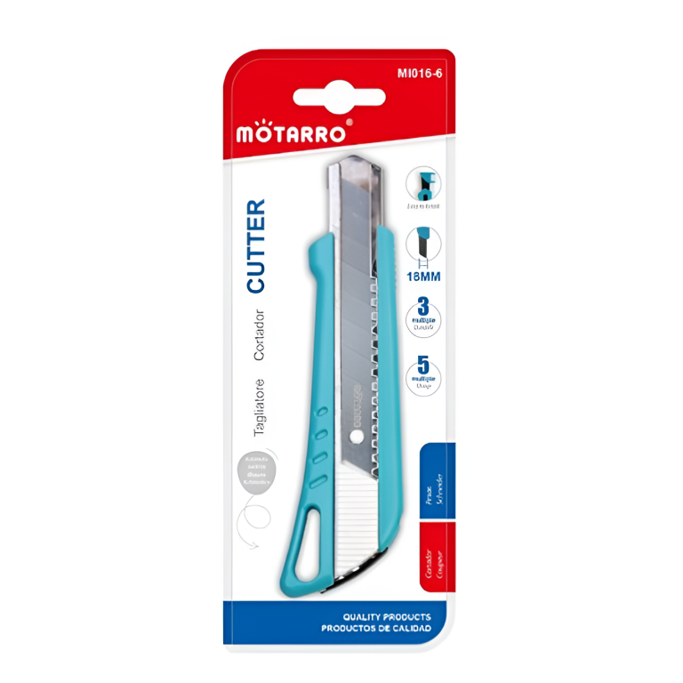 Κοπίδι Με Ανταλλακτική Λάμα 18mm Motarro MI016-6