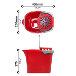 Κουβάς Σφουγγαρίστρας Με Στίφτη 15L Liao LT2412 - Image 4