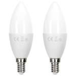 Λάμπα LED C37 E14 11W 3000K Θερμό Φως 1060lm Σετ 2τμχ Aigostar