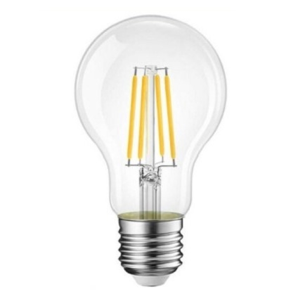 Λάμπα LED Filament E27 8W θερμό λευκό 2700K A60-T8C Universo