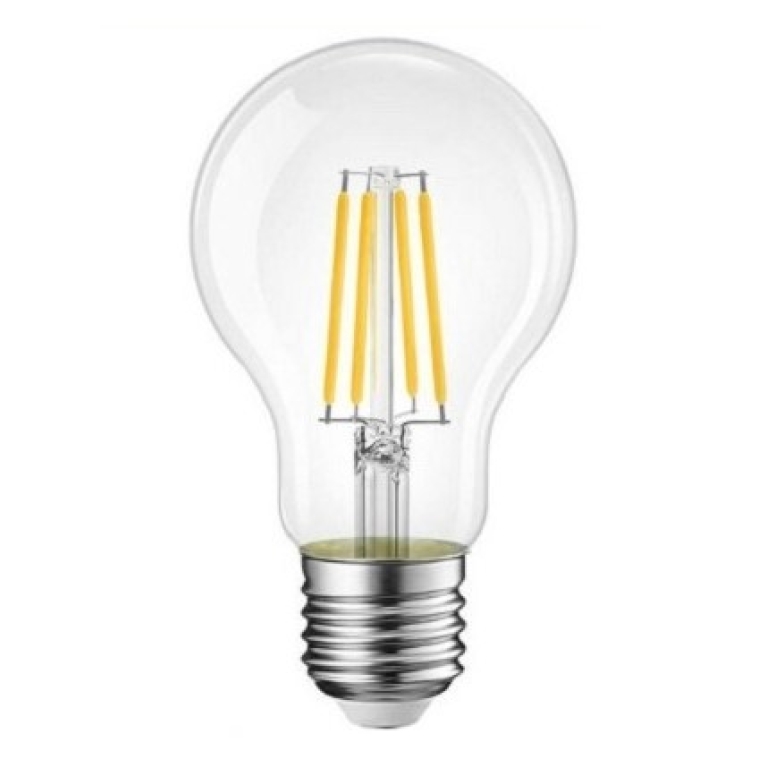 Λάμπα LED Filament E27 8W θερμό λευκό 2700K A60-T8C Universo
