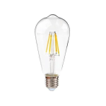 Λάμπα LED Filament E27 8W θερμό λευκό 3000K ST64-TC Universo