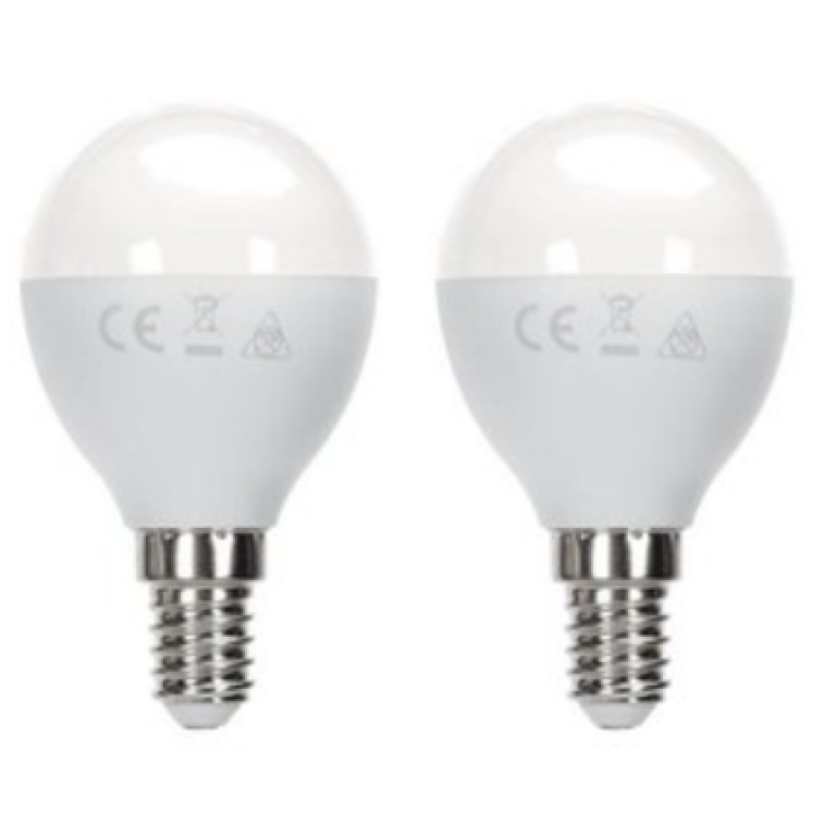 Λάμπα LED G45 E14 11W 3000K Θερμό Φως 1060lm Σετ 2τμχ Aigostar